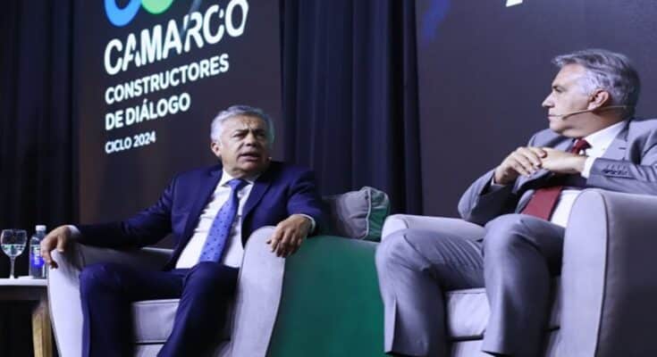 Cornejo admitió que «no hay mercado de capitales ni clima» para que los privados hagan obras y pidió que intervenga el Estado