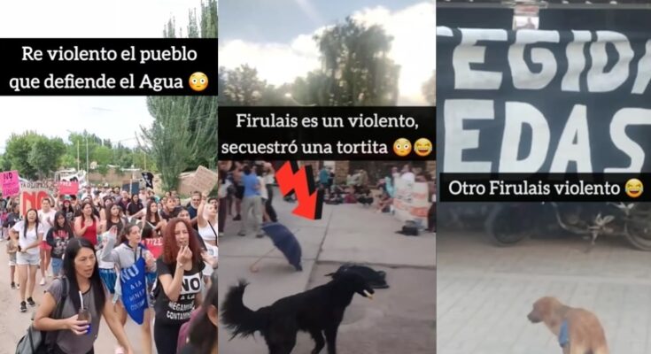 Vecinos y asambleístas respondieron con humor al operativo de Cornejo para desacreditar la protesta de Uspallata