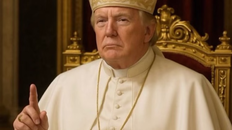 Trump se disfrazó de Papa con IA después de confesar su deseo por el cargo de Bergoglio