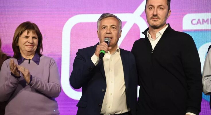 Bullrich llega a Mendoza en medio de una campaña deslucida de Petri y Cornejo, empantanados en el escándalo de las coimas de los Milei