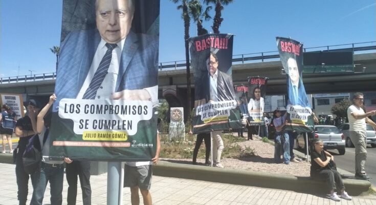 Imputaciones masivas contra el gremio de los Judiciales tras una protesta por salarios en el nudo vial