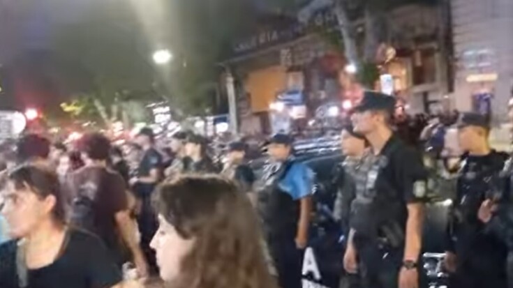 Repudian la razzia de la Policía de Mendoza tras la marcha contra la reforma de la Ley de Glaciares