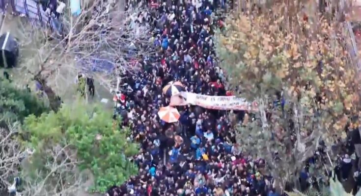 Una multitud despidió al Indio Solari en Avellaneda