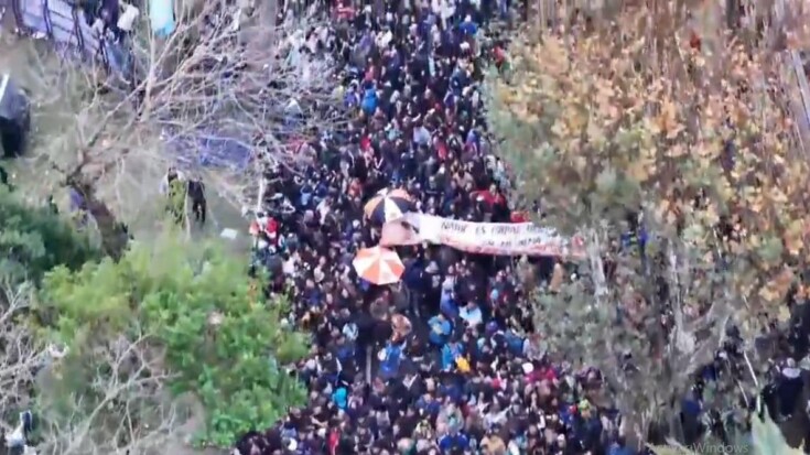 Una multitud despidió al Indio Solari en Avellaneda