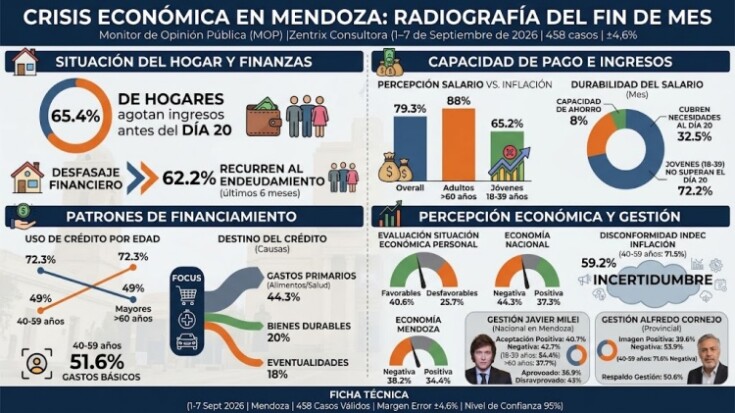 Infografía: Ocho de cada 10 mendocinos dicen que pierden todos los meses contra la inflación