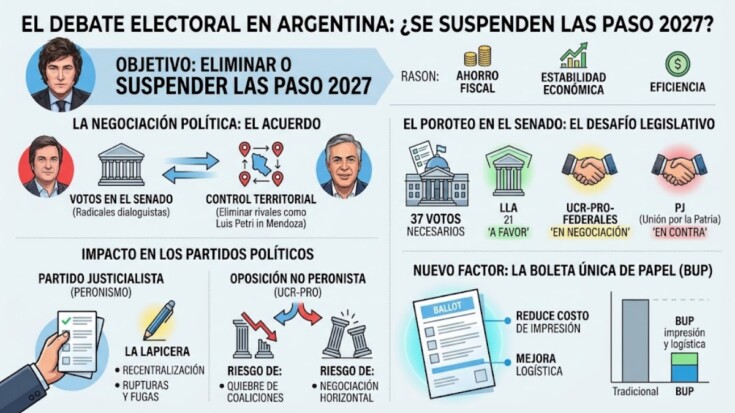 PASO a paso: las negociaciones de Milei para evitar las primarias reformulan el escenario del poder en Mendoza