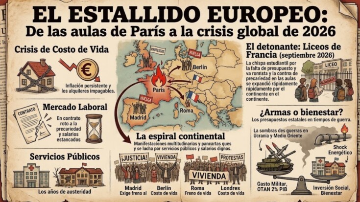 Interactivo: rearme versus bienestar y la ola de protestas que sacude a Europa, paso a paso